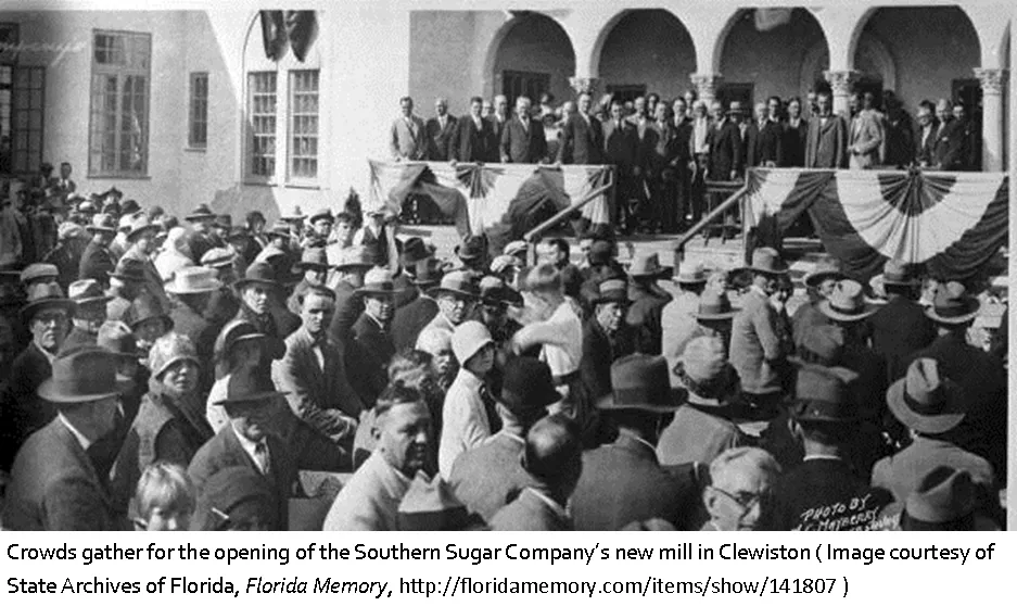 Grand opening of for sugar mill in Clewiston Grand opening of for sugar mill in Clewiston