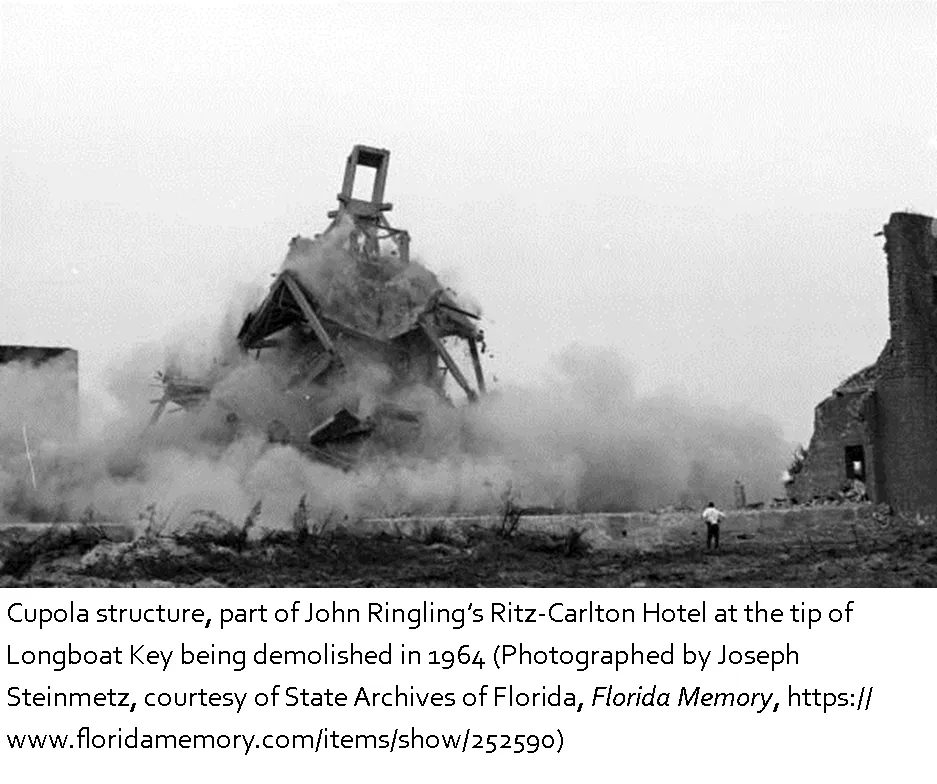 Ringling Ritz-Carlton Hotel on Longboat was finally demolished Ringling Ritz-Carlton Hotel on Longboat was finally demolished