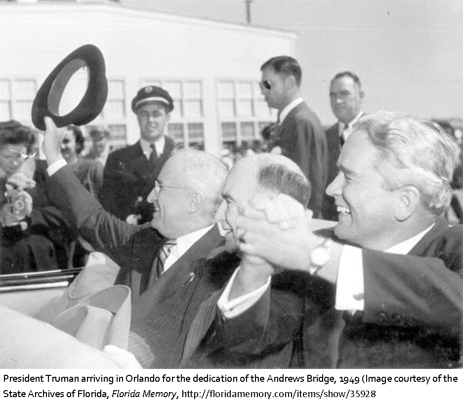 Dedication ceremony of the Charles O. Andrews causeway